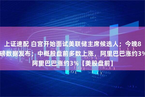 上证速配 白宫开始面试美联储主席候选人；今晚8:30，美国重磅数据发布；中概股盘前多数上涨，阿里巴巴涨约3%【美股盘前】